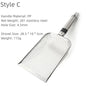 Pet Cat Waste Shovel Long Handle Stainless Steel Metal Shovel Litter Filter Garbage Sand Scoop Pet Cleaning Tool Cat Supplies