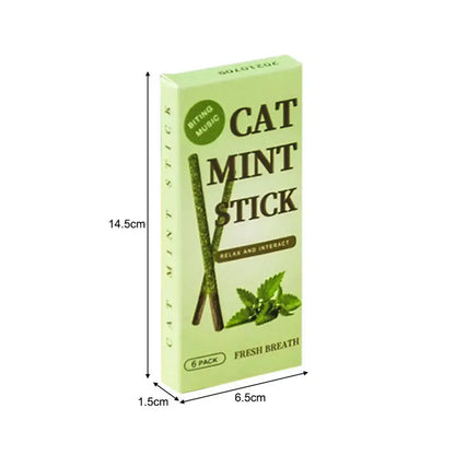 6 Peças de Bastões Naturais de Matatabi para Gatos – Vara de Hortelã Silvervine para Limpeza Dental e Brincadeiras