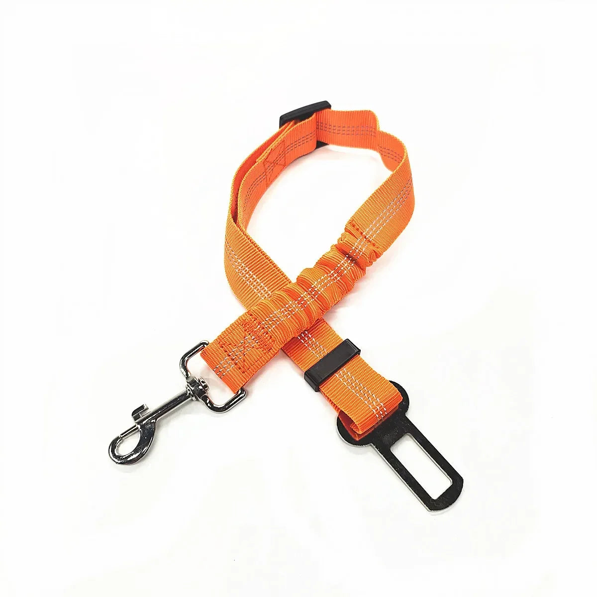 Cinto de Segurança Ajustável para Carro - Cinto de Assento para Pet, Cadeado de Segurança para Cães e Gatos, Arnês e Guia de Tração para Veículos
