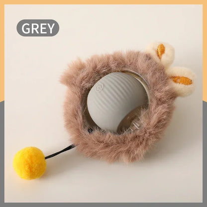 Brinquedo Interativo para Gato - Bola Automática com Cauda Falsa, Recarregável, Inteligente e Elétrica