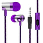 Fones de Ouvido In-Ear com Fio, Cancelamento de Ruído, Design Ergonômico, Estéreo para Esportes e Uso Diário
