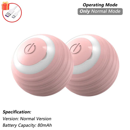 Brinquedo Interativo para Gatos - Bola Automática com Cauda, Recarga USB, Brinquedo Inteligente para Estímulo e Diversão do Pet