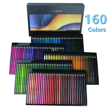 Conjunto de Lápis de Cor Opaque com 12/24/36/48/72 Cores - Lápis de Madeira Hexagonal para Artistas, Desenhistas e Estudantes