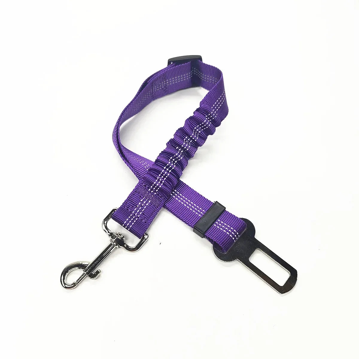 Cinto de Segurança Ajustável para Carro - Cinto de Assento para Pet, Cadeado de Segurança para Cães e Gatos, Arnês e Guia de Tração para Veículos
