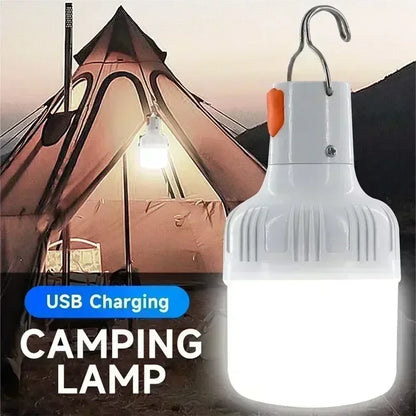 Luz de Emergência 60W – Lanternas LED USB Recarregáveis para Camping, Hiking, Esportes e Entretenimento ao Ar Livre