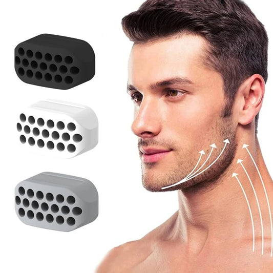 Exercitador de Linha de Mandíbula de Silicone | Bola de Mastigação para Tonificação Facial | Treinador de Músculos do Rosto e Pescoço | Exercício para Queixo e Bochecha
