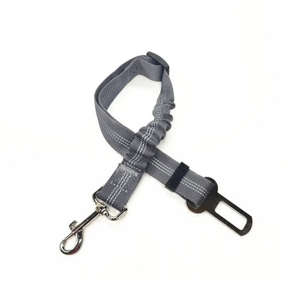 Cinto de Segurança Ajustável para Carro - Cinto de Assento para Pet, Cadeado de Segurança para Cães e Gatos, Arnês e Guia de Tração para Veículos