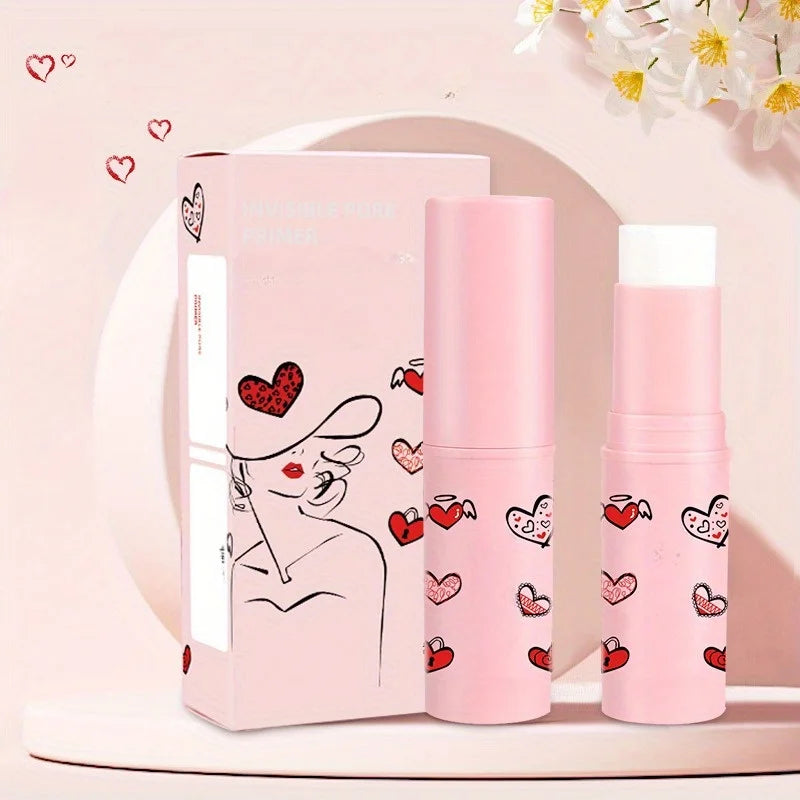 Primer e Base para Maquiagem de Longa Duração - Stick Oil-Free para Pele Perfeita e Sem Imperfeições