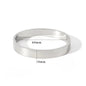Waterproof Stainless Steel Oval Smooth Bracelet Bangle Women Minimalist 18k Gold Color Charm Jewelry Gifts Wholesale