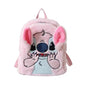 Mochila Escolar Disney Hello Kitty, Mochila de Cartum Versátil para Crianças, Mochila Infantil Charmosa para Jardim de Infância, Presente para Crianças, Mochila Kuromi e Stitch