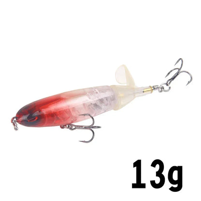 Isca Artificial Whopper Popper 10cm/14cm com Cauda Rotativa Soft - 1 Peça