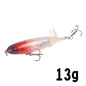 Isca Artificial Whopper Popper 10cm/14cm com Cauda Rotativa Soft - 1 Peça