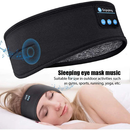 Fone Bluetooth Esportivo com Faixa para Cabeça - Máscara de Olhos com Fones de Ouvido Bluetooth Sem Fio