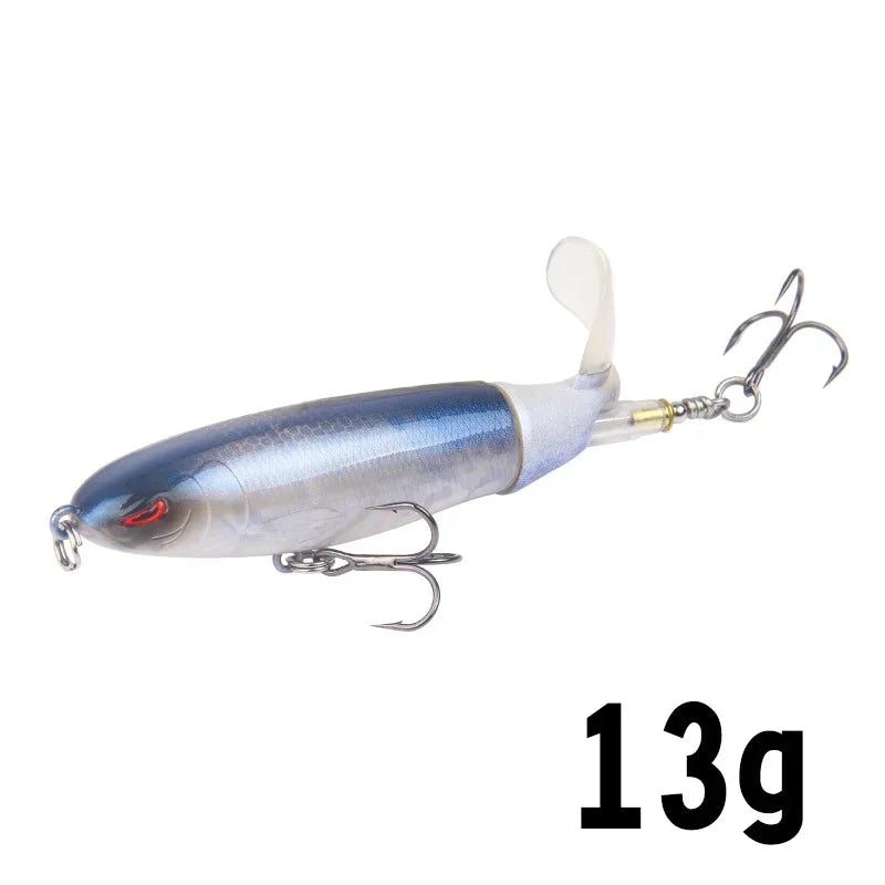 Isca Artificial Whopper Popper 10cm/14cm com Cauda Rotativa Soft - 1 Peça