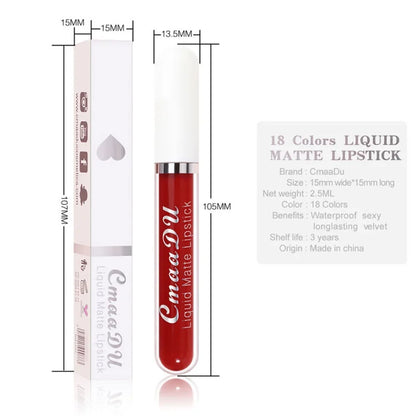 Gloss Labial Matte Sexy de Longa Duração - Velvet Red