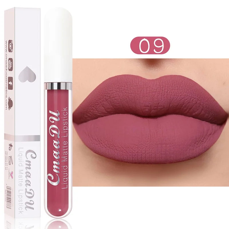 Gloss Labial Matte Sexy de Longa Duração - Velvet Red