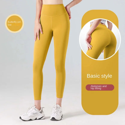 Calças de Yoga Plus Size Sem Costura Cintura Alta Leggings de Ginástica Esportivas Femininas Fitness Legging Controle de Barriga Para Corrida Calças Justas Sexy