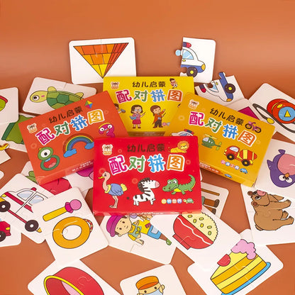 Quebra-Cabeça Educativo de Cartas - 32 Peças
