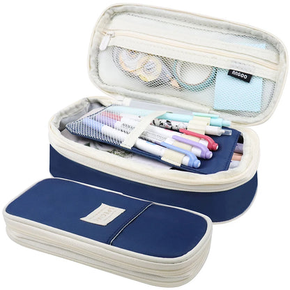 Estojo Kawaii para Lápis - Estojo de Grande Capacidade, Bolsa Organizadora para Meninas, Estudantes e Escritório
