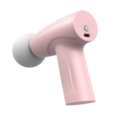 Mini Massageador Muscular Pink - Pistola de Massagem Portátil para Terapia de Tecidos Profundos