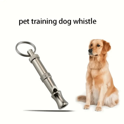 Peças de Apito para Cães para Parar de Latir, Apito com Som Ajustável, Apito Profissional com Chaveiro para Chamar o Pet (Cachorro, Gato, Filhote).