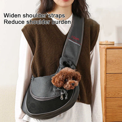 Mochila para Pet – Bolsa de Transporte para Gatos e Cães, Bolsa de Ombro, Sling de Malha, Saco de Transporte para Viagens e Passeios
