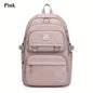 Mochila de Grande Capacidade para Estudantes - Mochila Casual Impermeável de Nylon, Bolsa de Ombro Dupla para Viagem e Faculdade