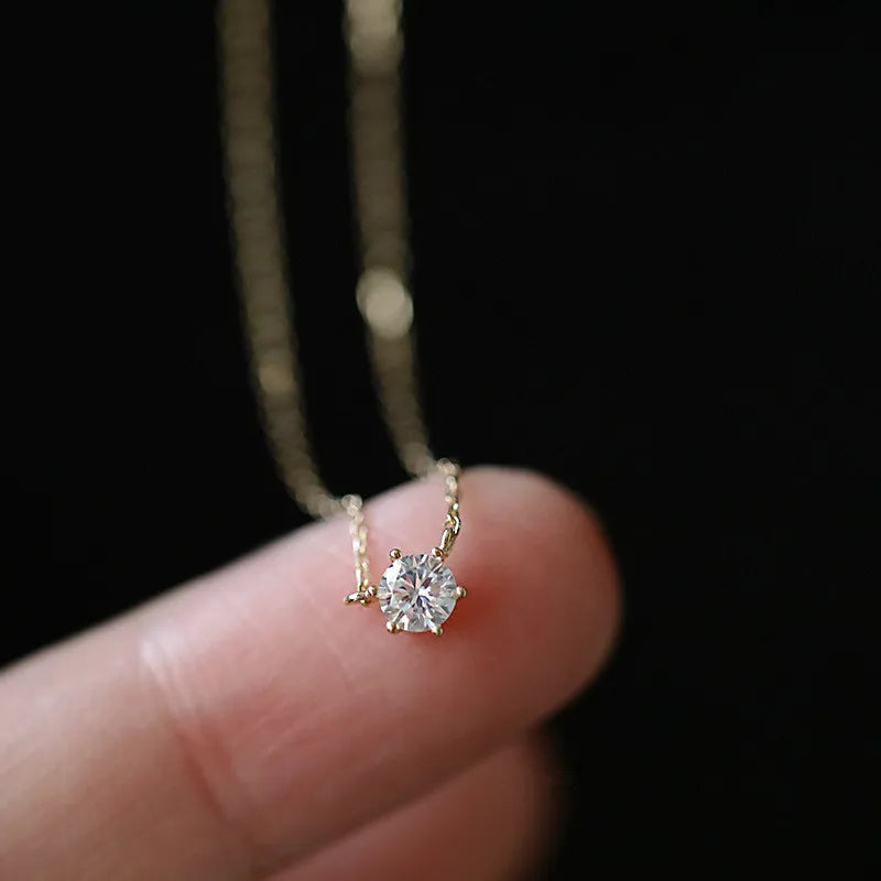 Colar de Prata 925 com Banho de Ouro 14k e Zircônia Brilhante - Joia Versátil para Mulheres
