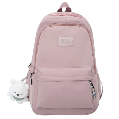Nova Mochila Feminina de Moda com Alta Capacidade e Impermeável - Mochila Escolar para Meninas, Moderna, para Laptop, Bolsa de Viagem para Garotas, Mochila de Livro Fofa