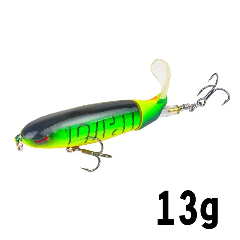 Isca Artificial Whopper Popper 10cm/14cm com Cauda Rotativa Soft - 1 Peça
