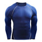 Camiseta de Manga Longa de Compressão Masculina, Camiseta Elástica de Treinamento, Camiseta de Ginástica Fitness, Legging para Treino, Camisa Esportiva Masculina, Camiseta de Corrida Atleta