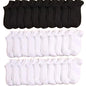 Pares de Meias Casuais Unissex, Cor Lisa, Meias Curtas Respirável, Confortáveis, Antiodor e Absorventes de Suor para Homens e Mulheres