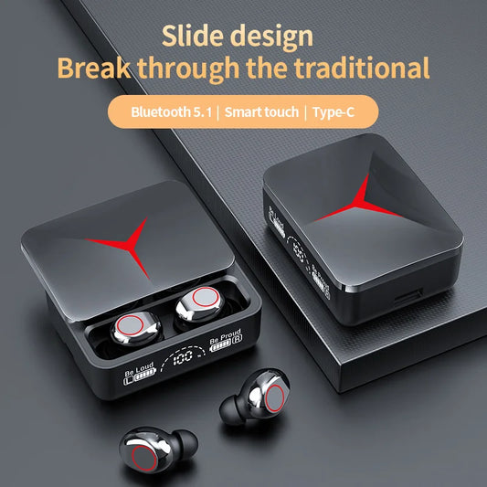 Fones de Ouvido TWS M90 Sem Fio - Headphones para Jogos, Bluetooth, Esportivos, para iPhone e Xiaomi, Frete Grátis