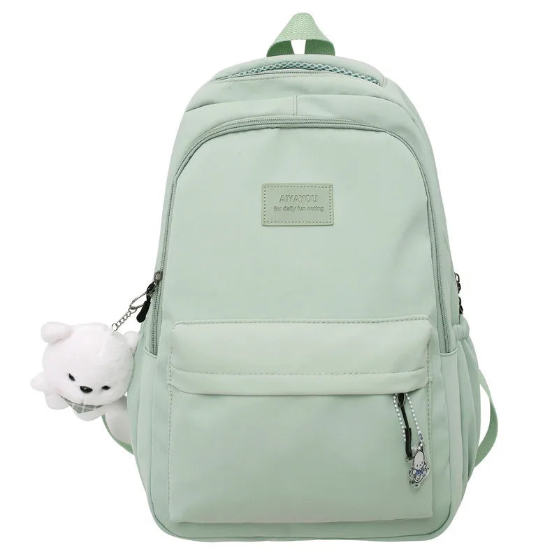 Nova Mochila Feminina de Moda com Alta Capacidade e Impermeável - Mochila Escolar para Meninas, Moderna, para Laptop, Bolsa de Viagem para Garotas, Mochila de Livro Fofa