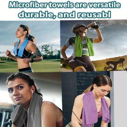 Toalha de Viagem Microfibra, Secagem Rápida, Compacta e Super Absorvente - Ideal para Praia, Academia, Piscina, Banho e Yoga