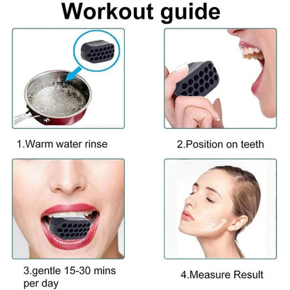 Exercitador de Linha de Mandíbula de Silicone | Bola de Mastigação para Tonificação Facial | Treinador de Músculos do Rosto e Pescoço | Exercício para Queixo e Bochecha