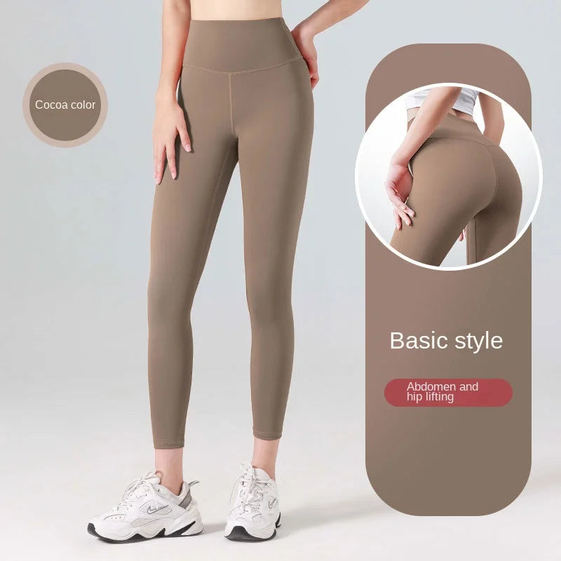 Calças de Yoga Plus Size Sem Costura Cintura Alta Leggings de Ginástica Esportivas Femininas Fitness Legging Controle de Barriga Para Corrida Calças Justas Sexy