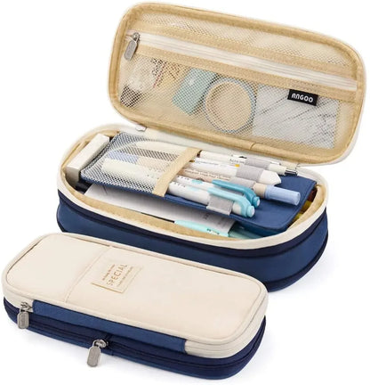 Estojo Kawaii para Lápis - Estojo de Grande Capacidade, Bolsa Organizadora para Meninas, Estudantes e Escritório