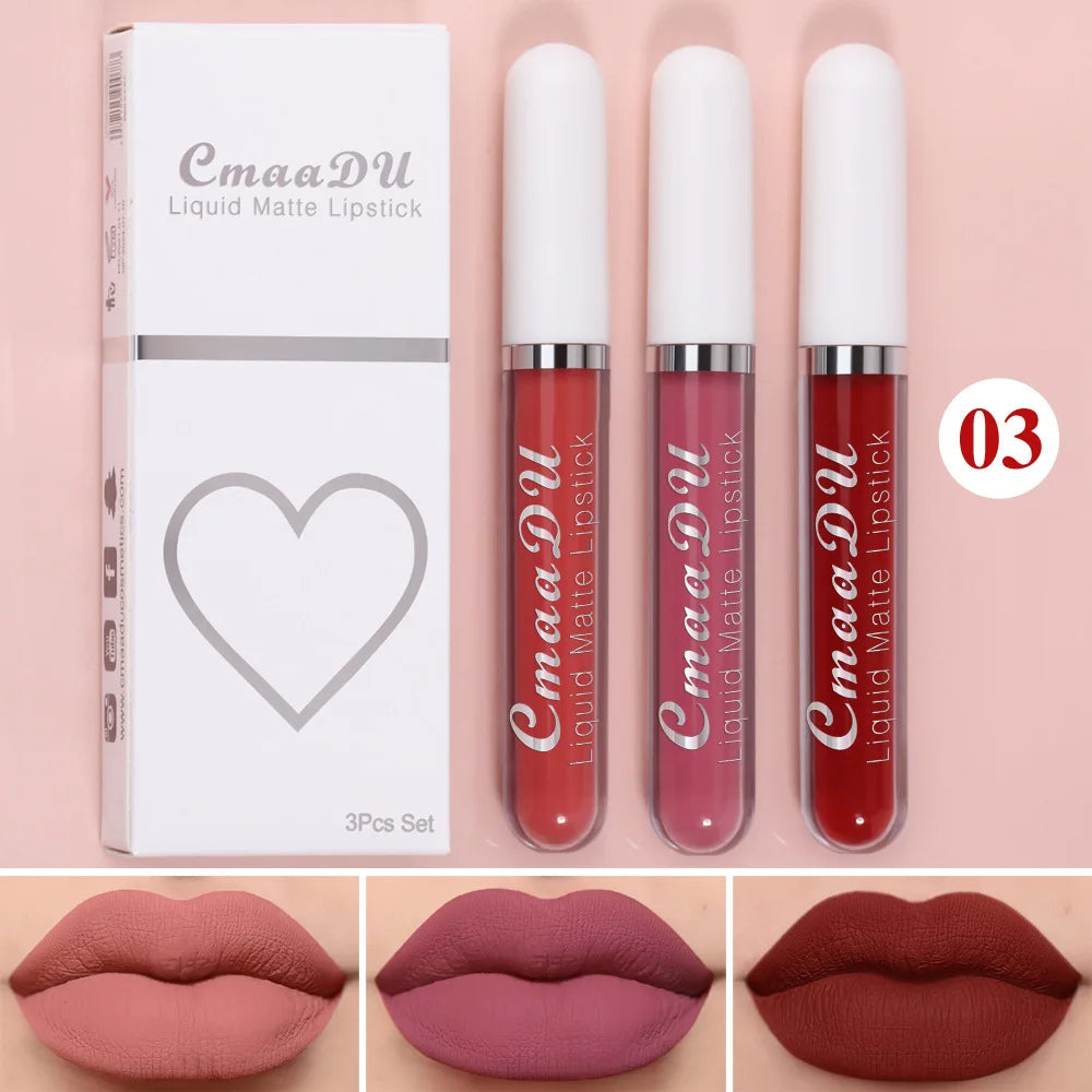 Gloss Labial Matte Sexy de Longa Duração - Velvet Red