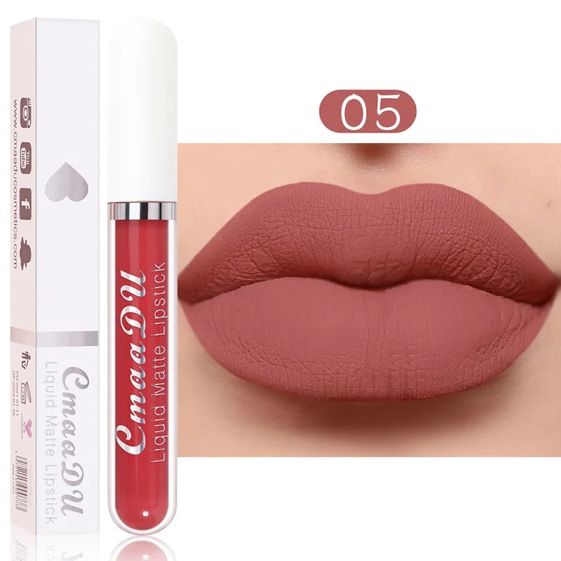 Gloss Labial Matte Sexy de Longa Duração - Velvet Red