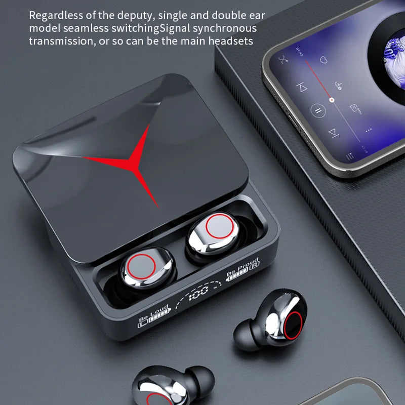Fones de Ouvido TWS M90 Sem Fio - Headphones para Jogos, Bluetooth, Esportivos, para iPhone e Xiaomi, Frete Grátis
