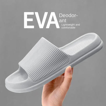 Chinelos de Banho Fashion para Homens e Mulheres - Solado Grosso EVA, Confortáveis, Anti-Deslizantes e Resistentes ao Uso