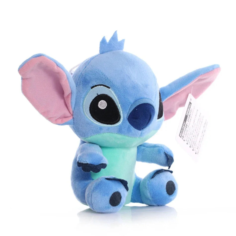Bonecos de pelúcia Disney Cartoon Azul Rosa Stitch, Brinquedos de anime, Lilo e Stitch, 20cm, Pelúcia Stitch, Brinquedos de pelúcia para crianças, Presentes de Natal.