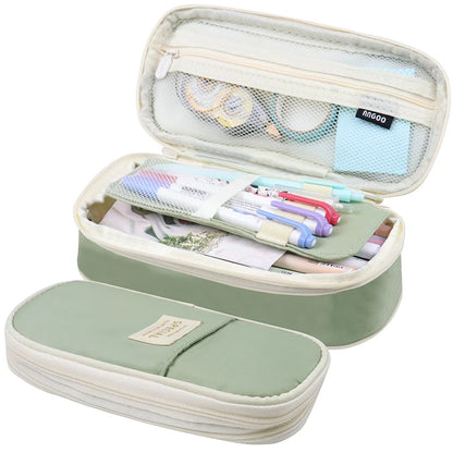 Estojo Kawaii para Lápis - Estojo de Grande Capacidade, Bolsa Organizadora para Meninas, Estudantes e Escritório