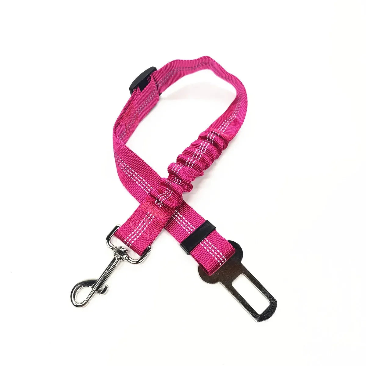 Cinto de Segurança Ajustável para Carro - Cinto de Assento para Pet, Cadeado de Segurança para Cães e Gatos, Arnês e Guia de Tração para Veículos