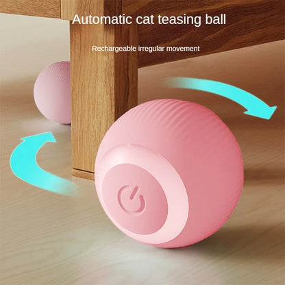 Brinquedo Interativo para Gatos - Bola Elétrica Automática com Movimento e Recarga