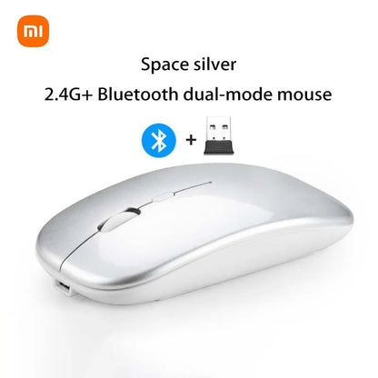 Mouse Bluetooth Xiaomi 2.4GHz - Sem Fio, Recarregável e Silencioso com Ajuste de DPI