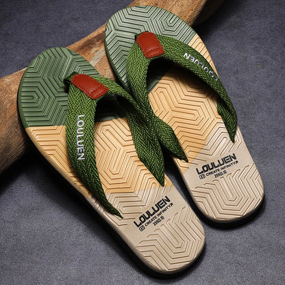 Chinelos de Verão para Homens - Flip Flops de Alta Qualidade, Respirável, Casuais, para Praia e Atividades ao Ar Livre