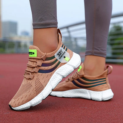 Tênis Feminino Casuais Esportivos | Respirável, Leve e Antiderrapante | Para Caminhada e Corrida | Sola Vulcanizada
