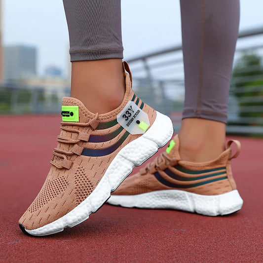 Tênis Feminino Casuais Esportivos | Respirável, Leve e Antiderrapante | Para Caminhada e Corrida | Sola Vulcanizada